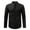 Black, variant on Shirts for Men Retro Stand Collar Long Sleeve Stretchy Business Tops Formal Solid Color Comfortable Men Dress Shirt