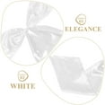 thumbnail image 3 of OFFIGAM White Polyester Bow for Weddings, Bridal Showers, Bachelorette Parties, and Special Occasion Decorations, 3 of 8