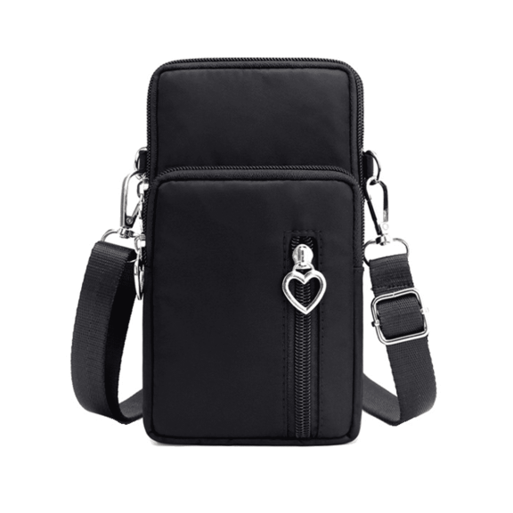 GASTROPOD Mini Crossbody Bags for Women Polyester Travel Backpack Crossbody Bag Womens Purse Black Large