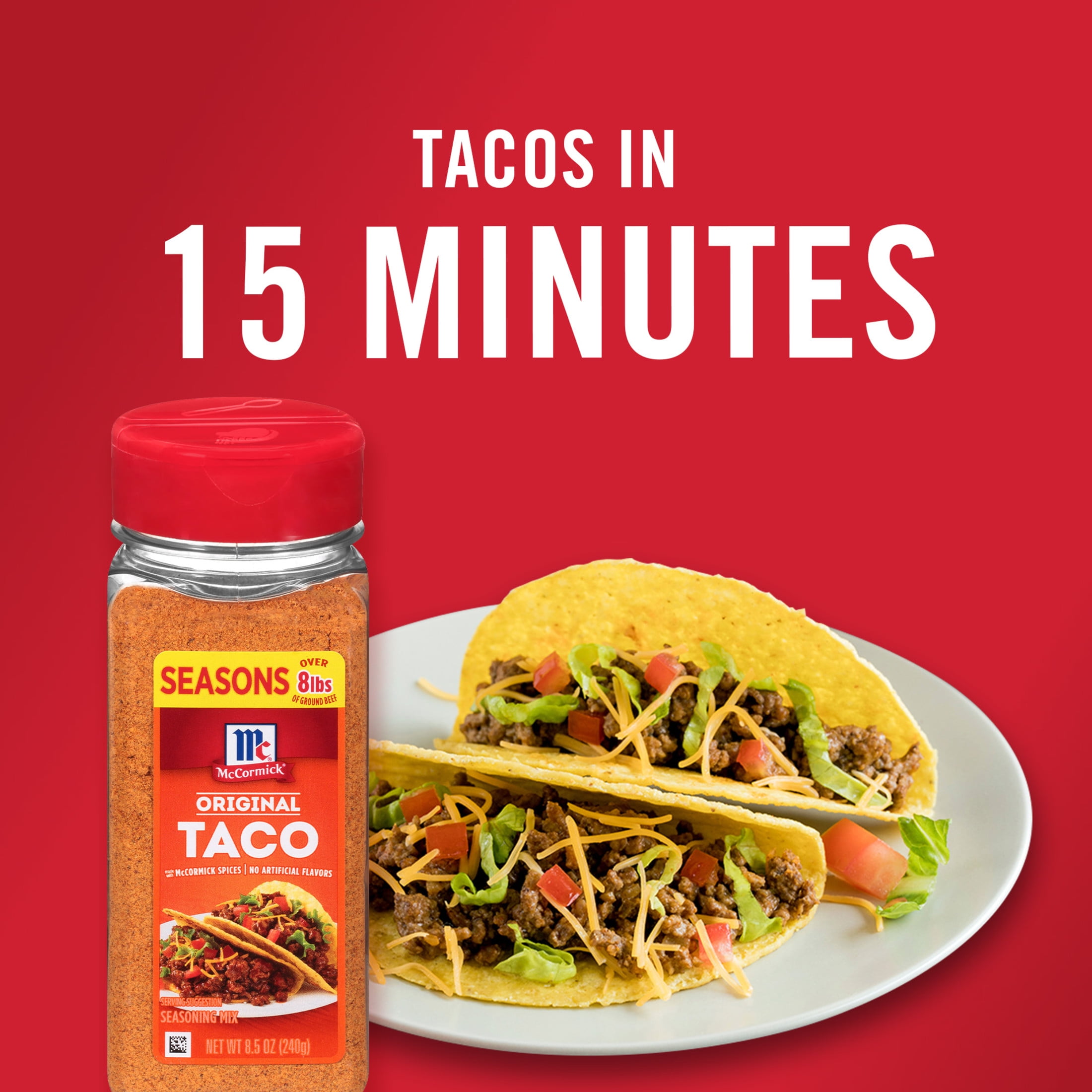(6 pack) McCormick Original Taco Seasoning Mix, 8.5 oz Bottle