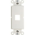 thumbnail image 2 of Cable Wholesale 302-1D-W 1 Keystone Jack, Single Gang Decora Wall Plate Insert - White, 2 of 2