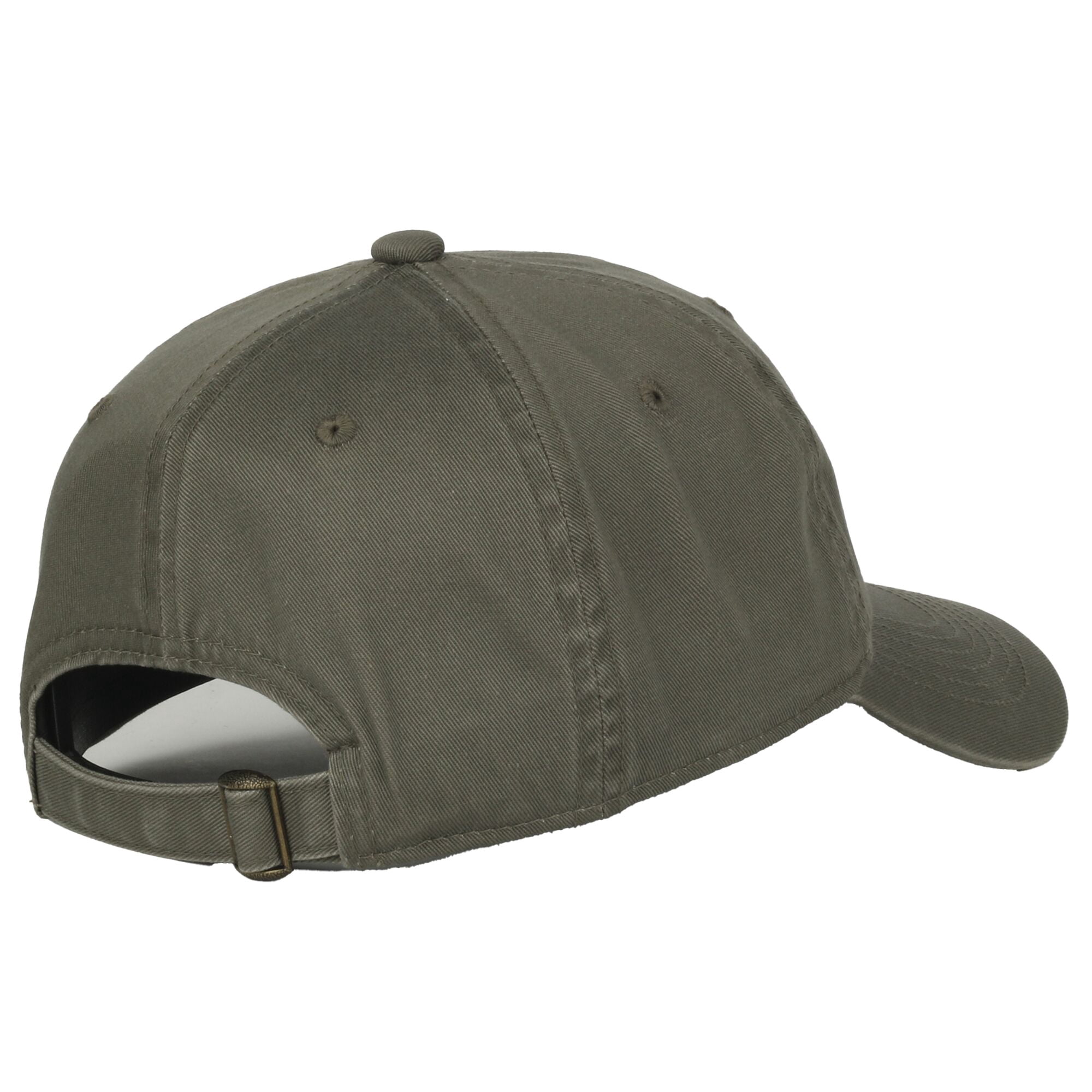 Ladies' Green 6 panel Structured Pre-Curved Cotton Camo Cap with Hook Loop Closure, One Size