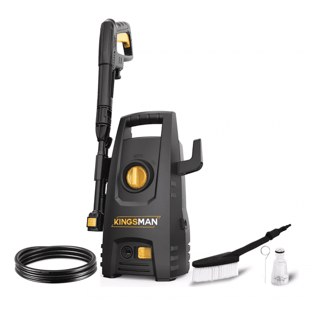 Hidrolavadora eléctrica negro de 1200W con 1300psi de presión máxima 120V - 60Hz