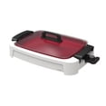 thumbnail image 6 of 2-in-1 Smokeless Indoor Ceramic Nonstick Grill & Griddle - Aluminum, Dishwasher-Safe, 1500W, White, 6 of 7