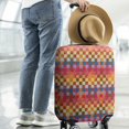 thumbnail image 2 of Colorful Geometric Pattern Luggage Cover Fashion Suitcase Cover Baggage Covers Fit 25-28 Inch Luggage (Go Travel), 2 of 5