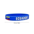 thumbnail image 3 of Silicona de la Copa Mundial de Fútbol con Argentina, Francia, Brasil, Países Bajos, EE. UU., Portugal, Italia, Banderas, pulsera suave y ajustable para aficionados y ropa para el día del partido, 3 of 6