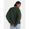 thumbnail image 3 of No Boundaries Motif Sweater, Lightweight, Women's and Women's Plus XXS-4X, 3 of 5