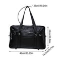 thumbnail image 3 of Japanese JK Uniform Bag, PU Leather Large Capacity Briefcase Handbag, Multi‑Pocket Work School Laptop Tote Bag for Student Cosplay Daily Commute, 3 of 4