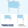 thumbnail image 5 of Rolanstar Twin Size Headboard Only - Wall Mount Upholstered Head Board with LED Lights, Charging Station & Soft Padding,White, 5 of 7