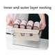 thumbnail image 5 of Fiudx Organizador de Refrigerador, Estante Rodante Automático de Doble Capa, Contenedor Transparente para Bebidas, Diseño de Fácil Acceso, Versátil para Bebidas y Verduras, Esencial para Cualquier Ho, 5 of 6