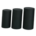 thumbnail image 5 of Mornei 3 Pieces Cylinder Pedestal Stands Slipcovers,Cylinder Plinth Stand Covers Plinth Black, 5 of 9