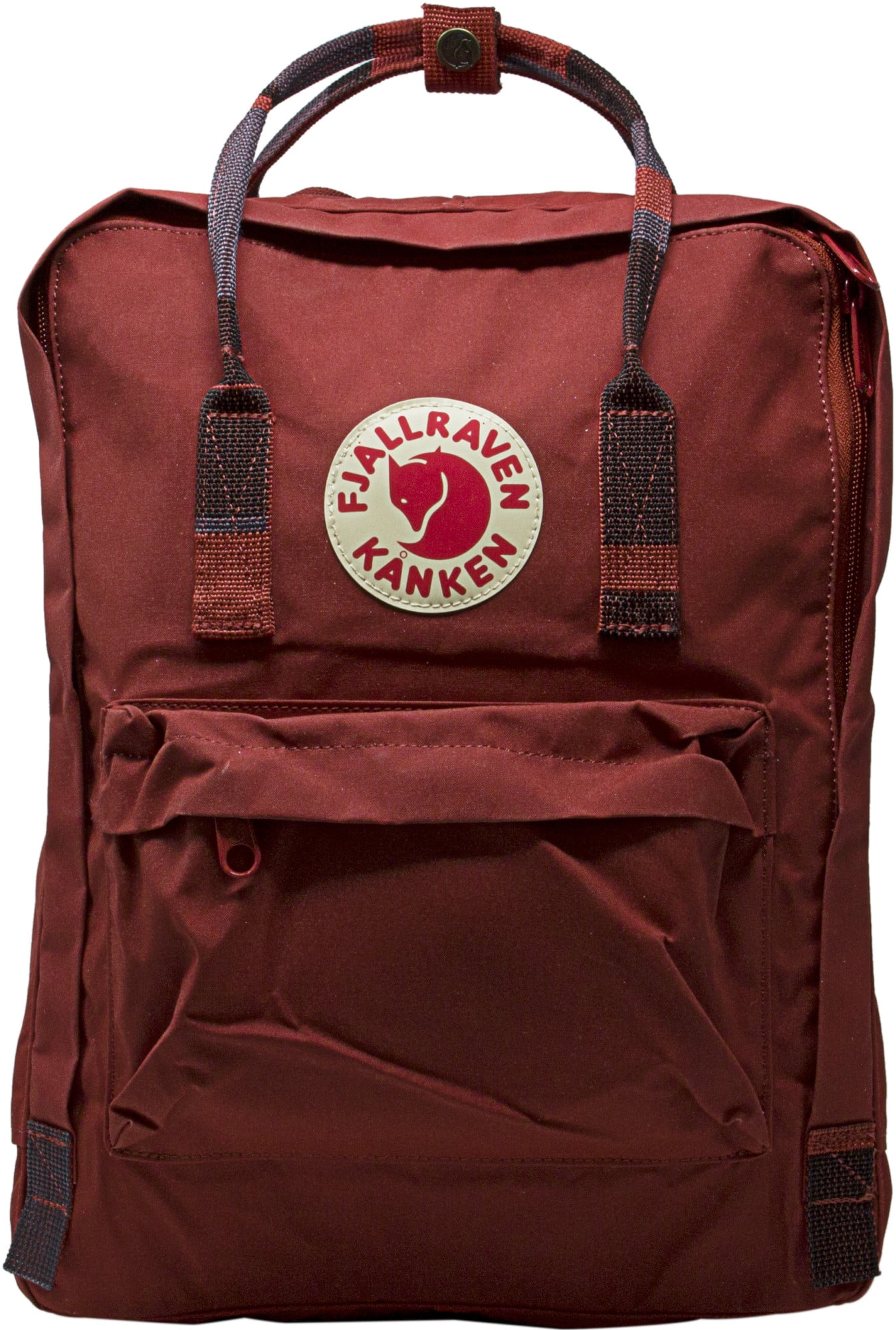 kanken deep red random blocked