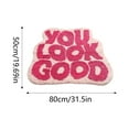 thumbnail image 3 of Indoor Mat With Contrast Letter Patterns Non Washable Highly Absorbent for Bathroom Hallway Bedroom Use, 3 of 6