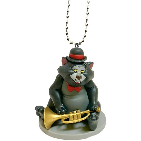 Scat PVC Keychain Dangler Ornament Figure Figurine Aristocats Holiday Charm