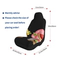 thumbnail image 5 of Salouo Hello Summer Gnome Pattern Car Seat Covers,Universal Car Seat Protectors Easy to Install Car Cover Car Accessories Auto/rucks/Van/SUV-2 PCS, 5 of 9