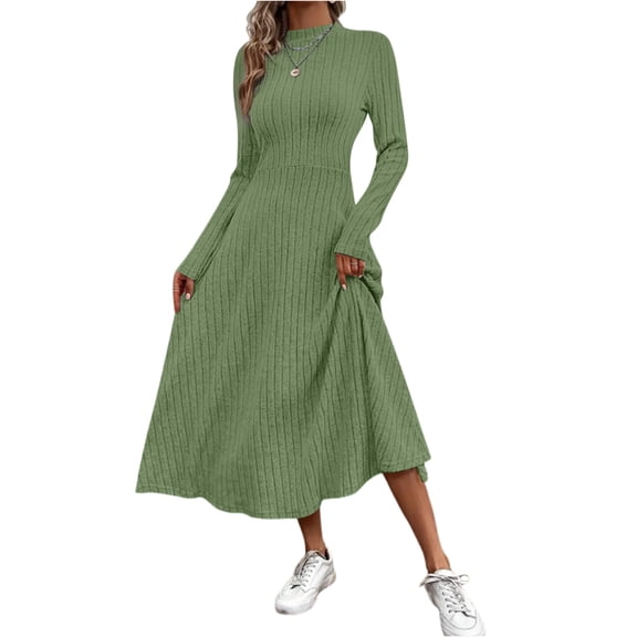 Sweater Dresses For Women Knitted Elegant Long Sleeve Dress Women Autumn Winter Vintage Dresses Fashion Solid Vestidos Casual Street Y2K