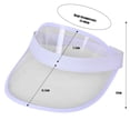 thumbnail image 5 of Sun Visor Hat for Women UPF Baseball Cap Tourist Bingo Casino Dealer Tennis Golf Sports Hat White One Size, 5 of 6