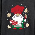 thumbnail image 3 of Instant Message - Christmas Baking Gnome - Women's Lightweight French Terry Long Sleeve Shirt, 3 of 6