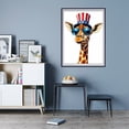 thumbnail image 7 of Diamond Art Kit for Adults, Giraffe Patriotic Hat Sunglasses Diamond Painting for Adults Beginners, 5D DIY Diamond Art Painting Kits, Colorful Diamond Painting Craft for Home Decor 12x16, 7 of 7