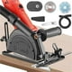 thumbnail image 4 of Base para amoladora angular | Ángulo de corte ajustable de 0 a 45° | Compatible con cuchillas de 100 a 125 mm | Profundidad de hasta 40 mm | Mango antideslizante | Regla guía para cortar madera,, 4 of 9