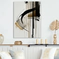 thumbnail image 2 of Designart Black, White And Gold Expression I Canvas Wall Art, 2 of 5
