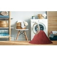thumbnail image 2 of Ahgly Company Machine Washable Indoor Square Transitional Red Area Rugs, 4' Square, 2 of 7