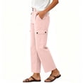 thumbnail image 6 of UKHCCC Women's Cargo Pants Elastic Waist Button Detail Multi-Pockets Quick Dry Outdoor Hiking Jogger Straight Leg Lightweight Travel Casual S-2XL, 6 of 9