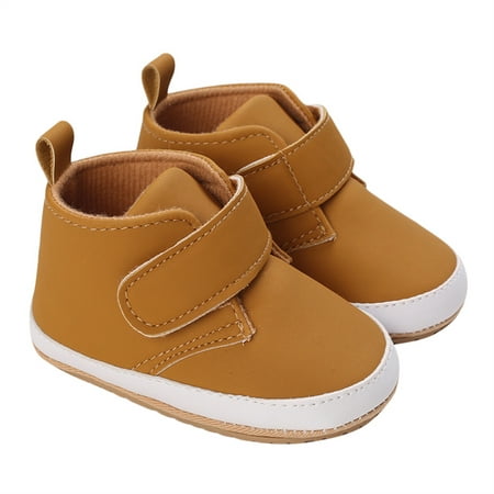 

Bmnmsl Baby First Walking Shoes Anti-Slip Soft PU Leather Sneakers for Infant Toddler