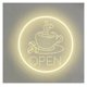 thumbnail image 1 of Letrero De Neón De Café Con Grabado 3D Y Luz Regulable Por USB Para Cafetería, Tienda, Bar De Té, Decoración De Cocina,38x38cm, 1 of 3