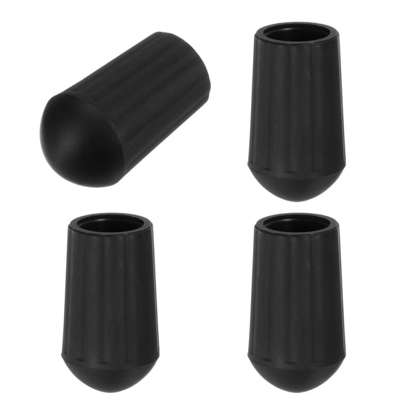 Uxcell 4-Pack Camping Chair Foot, 13mm Folding Camp Chair Replacement Feet for Fishing/Hiking Outdoor/Camping [Black]