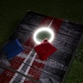 thumbnail image 2 of GoSports LED Rustic Design Cornhole Set, Regulation Size, Aluminum Frame, 2 of 6