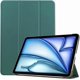 thumbnail image 1 of Funda Protectora Rígida de Cuero PU con Soporte Magnético para iPad Air 11" M2 (2024) - Verde, 1 of 7