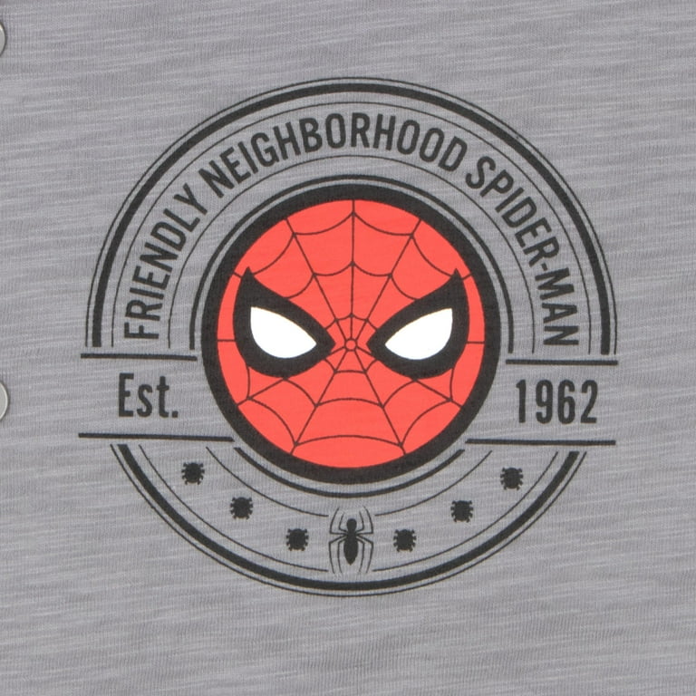 Marvel Spider-Man Casual Graphic Shirt for Boys, Toddlers Size