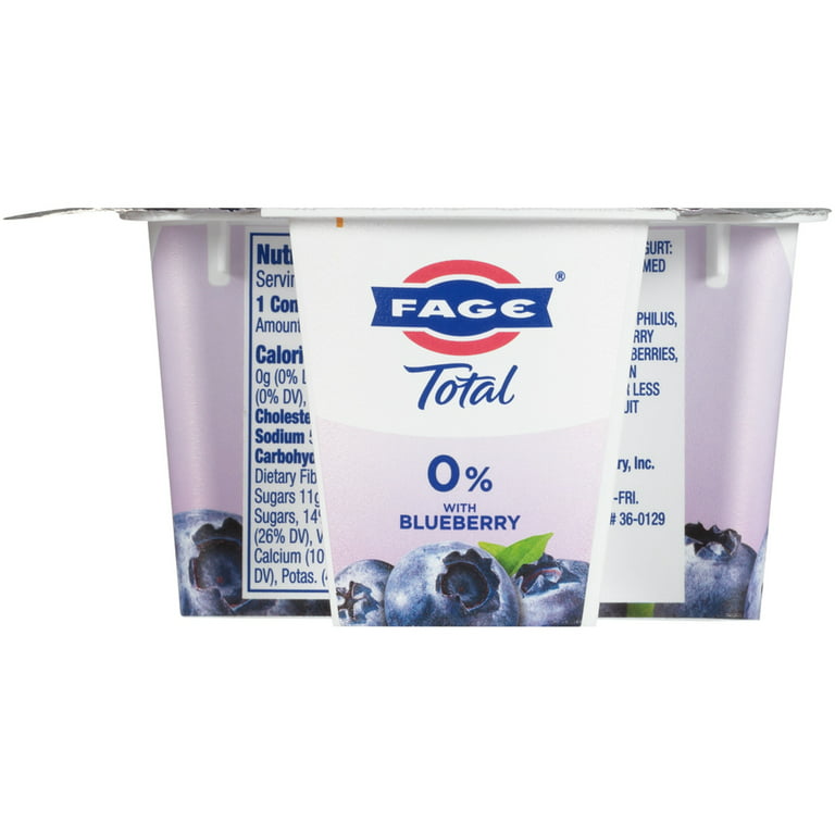 FAGE TOTAL Split Cup, 0% Greek Yogurt with Blueberry Acai, 5.3 oz