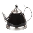 thumbnail image 1 of Creative Home 1.0 Qt. Nobili Stainless Steel Tea Kettle with Removable Infuser Basket, Quart/ 32 Ounce, Filter Black, 1 of 2
