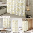 Bathroom Shower Curtain Retro Farm Flowers Pattern Waterproof Shower ...