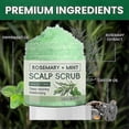 thumbnail image 3 of Sea Salt Scalp Exfoliator with Rosemary and Mint for Dandruff Relief, Itchy Scalp Care, and Hair Buildup Removal Solution, 3 of 5