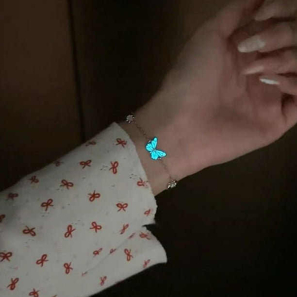 Pulseras para mujer, regalos para mujer, pulsera luminosa para mujer, pulsera de joyería de mano brillante, una pulsera