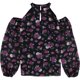 thumbnail image 1 of bar III Blusa campesina con hombros descubiertos para mujer, Púrpura, XX-Pequeña, 1 of 2