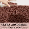 thumbnail image 2 of Sanmadrola Shaggy Bathroom Rugs Non-Slip Absorbent Thick Soft Bath Rug Mat for Bathroom, Polyester, Brown, 2 Pack, 23.6x15.7 Inches/ 31.5x19.7 Inches, 2 of 8