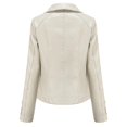 thumbnail image 3 of Allthemen Veste de Motard Courte à Fermeture Éclair pour Femmes, 3 of 4