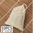thumbnail image 3 of Lefu 10Pcs Cotton Muslin Bags-3.1 x 3.9 Inches Eco-friendly Drawstring Bags for Reusable Sachet, Crafts, Teas, Spices, Soaps, Jewellery, Crafts, Parties, Decor & Favour Gifts for Home Supplies, 3 of 5