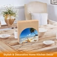 thumbnail image 5 of Dailycode 2 Pack Napkin Holder for Table Acrylic Kitchen Paper Tissue Dispenser, Starfish Beach Coconut Tree, 5 of 9
