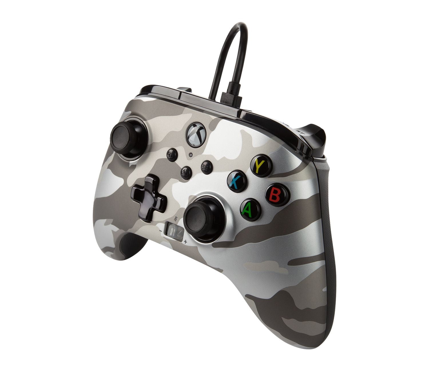 Manette filaire améliorée PowerA pour Xbox – Metallic White Camo Xbox Series X