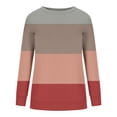 thumbnail image 4 of ICHUANYI Clearance Women's Fashion Printed Loose T-shirt Long Sleeves Blouse Round Neck Casual Tops Sweatshirt Hoodies(Red, M) ICHUANYI WER2023081511150, 4 of 5