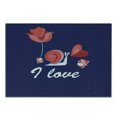 thumbnail image 3 of Snail Cutting Board, I Love You are My Home Theme with Blooms Valentine's Hearts Love, Decorative Tempered Glass Cutting and Serving Board, in 3 Sizes, by Ambesonne, 3 of 5