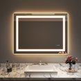 thumbnail image 2 of 110*40 inch&nbsp;Large&nbsp;Rectangular&nbsp;Frameless&nbsp;LED&nbsp;Light&nbsp;Anti-Fog&nbsp;Wall&nbsp;Bathroom&nbsp;Vanity&nbsp;Mirror&nbsp;Super&nbsp;Bright, 2 of 5