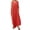 Z-Red625, variant on JIAYUE Women's Dress Ankle-Length Casual Round Neck Summer Sleeveless Adjustable Straps Buttons Long With Pocket Stylish Female Dresses
