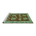thumbnail image 2 of Ahgly Company Machine Washable Indoor Square Animal Turquoise Blue Traditional Area Rugs, 8' Square, 2 of 4