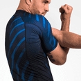 thumbnail image 3 of Hayabusa Metaru Shortsleeve Rashguard, Blue Large, 3 of 7